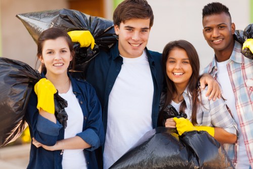 Recycling process during office clearance