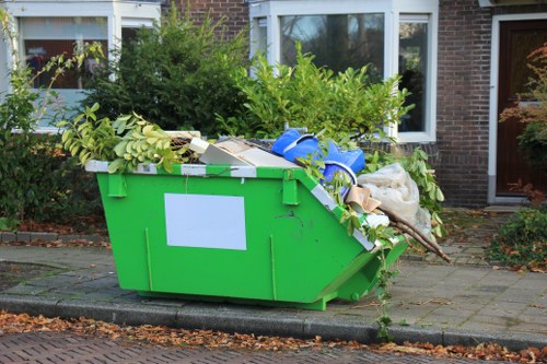 Before and after garden clearance in an urban Holborn setting